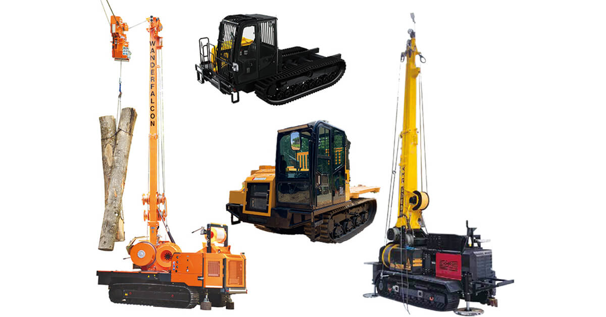 集材マシン4選】省人化・安全性の高性能林業機械タワーヤーダから悪路